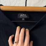 APC Serberg Striped Silk Mini Dress Black Cream Size Small Photo 4