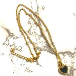 Dainty gold tone heart pendant necklace Gold Photo 4
