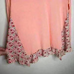 Matilda Jane  Sing it out long sleeve swing top peach floral Sz S‎ Photo 4