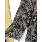 Avenue  Women's Paisley Handkerchief Pointed Hem Tunic Black & White Size 22/24 Photo 1