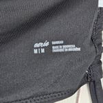 Aerie  Black Bandeau Bikini Swim Top Ruched Tie Front Size M Photo 3