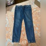 AMO denim twist in girl crush skinny distressed ankle jeans fits like a 31 or 12 Blue Photo 5