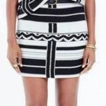 Madewell  1937 Gamine Geo Jacquard  black and white Aztec western skirt Photo 0