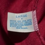 VTG Lorraine Fleece Maxi Length House Coat Robe 1/2 Zip Size L Pockets USA Made Red Size L Photo 9