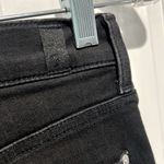 7 For All Mankind High Waist Slim Kick Jeans Black Size 26 Cropped Flare Photo 5