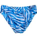 Tropical Escape Bikini Bottom Womens Size 16  Twist Waist Blue Tropical Print NEW Photo 1
