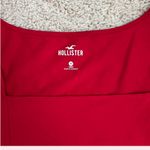 Hollister  Red Cropped Square Neck Baby Tee Photo 1