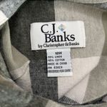 CJ Banks Dress Womens 18W Green Plaid Linen Cotton Blend Short Sleeve Pullover Photo 7