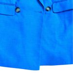 Topshop  Double Breasted Vest Bright Blue Size 6 Professional Business Casual Photo 4