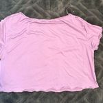 Colsie Lilac Lettuce Hem Sleeve Crop T Photo 0