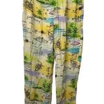 Coldwater Creek Vintage  Pants Sailing Nautical Theme Elastic Waist EUC M Petite Photo 0