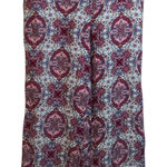 Loft Mosaic Floral Patterned Cropped Wide Leg Pull On Pants Vacation Size M Photo 0