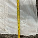 ZARA  Women’s Size M White Lace Square Neck Embroidered Gauzy Midi Dress Photo 9