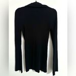 Danielle Bernstein  Y2K Collared Button Down Sweater Ribbed Cardigan Black Small Photo 3