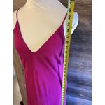 Fushia Silk Dress Cocktail Open Back Custom More Italy Sz Small Party Formal Photo 9