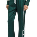 The Kooples Piped Side-Snap Drawstring Track Pants Green Photo 0