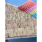 Yellow Box  Sz 7 Sandals Rainbow Crochet Wedge Platform  Cork  Open Toe Photo 7