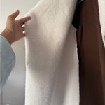 Suede fleece brown soft knit cardigan jacket Size L Photo 6