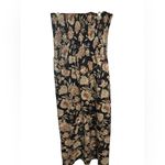 Venus floral print open slit long strapless shirt size xl Photo 1