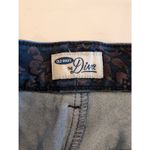 Old Navy The Diva Skinny Pants Floral Brocade Blue Patterned Size 12 Mid Rise Photo 2