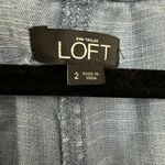 Loft ANN TAYLOR  Women's Soft Comfy Lyocell Shorts Overall chambray romper Photo 2