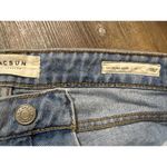 PacSun Light Wash Boho Equestrian Western Cactus Floral Denim Cutoff Shorts 24 Photo 2