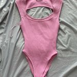 ZARA  Pink Open Back Bodysuit Photo 0