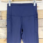Zyia  Active Navy Pocket Brilliant Hi Rise 7/8 Legging Size 2 Photo 5