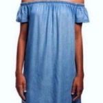 Cloth & Stone Anthropologie Cloth + Stone Size S Chambray Dress Mini Bohemian Classic Summer Photo 0