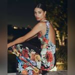 Alice + Olivia  Delora Open Back Maxi Dress in Garden Brunch Black 8 Photo 4