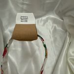 Handmade Strawberry and Watermelon Print Wristlet Keychain with Yellow Pompom Photo 1