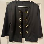 Alex + Olivia Black Jacket with Gold Accents Size M Photo 0