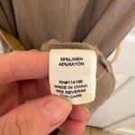 Adyson Parker Women's Linen Blend Tiered Ruffle Pockets Midi Dress Brown Size M Photo 5