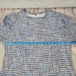 Nanette Lepore ‎ Sheath Dress Size 16 Ice Denim Multi Tweed Back Zip Short Sleeve Photo 8