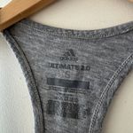 Adidas  Gray and Black Logo Ultimate 2.0 Racerback Tank Top Photo 4