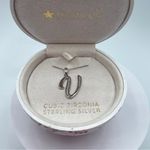 Giani Bernini V Initial Pendant Necklace in Sterling Silver NWT MSRP $100 Photo 1