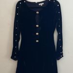 For Love & Lemons  | Velvet Long Sleeve Embellished Dress Photo 4