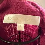 Love Shack Fancy Girard Cardigan Sweater in Winter Berry Size L Photo 5