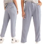 Free People NWT  Faded Love Linen Blend High Waist Pants 27 Blue Photo 8