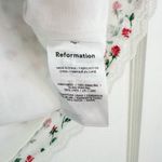 Reformation Rosalie Linen Tie Front Top Alyssa Floral Womens 8 Photo 7