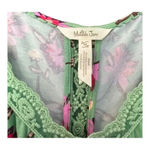 Matilda Jane WEEKEND AWAY GREEN PINK FLORAL TANK WOMEN SIZE MEDIUM Photo 2