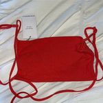 We Wore What Jersey Knit Cherry Red  Top Photo 1