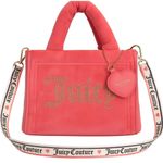Juicy Couture Pink Velour Tote Crossbody Logo Bag Y2K Photo 0