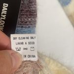 Be cool  women's small medium sweater pullover fuzzy stripe new cream neutral Photo 9