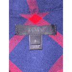 J.Crew  Shirt Women 2 Blue Red Plaid Long Sleeve Button Down Flannel preppy Photo 7