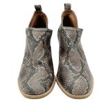 Jeffrey Campbell  Rosalee Taupe Gray Snake Print Leather Western Bootie Size 8.5 Photo 5