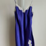Victoria's Secret  Purple Slip Dress Lace‎ Trim Lingerie Nightie S Photo 0