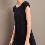Eileen Fisher swing tshirt dress ballet petite organic cotton cap short sleeves Photo 6