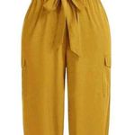 SheIn Strapless Jumpsuit with Pockets in Yellow, Size 2XL​ Photo 0