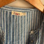 Faherty  Gemina Blue Striped Linen Mini Dress XS Photo 5